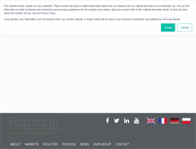 Tablet Screenshot of plastique.eu